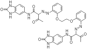 מבנה פיגמנט-צהוב-180 מולקולרי